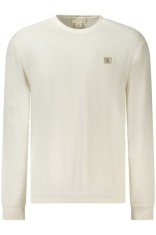 Calvin Klein Jeans, Bluza barbati simpla cu logo , regular fit, alb, S foto