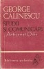 Studii si Comunicari - George Calinescu, Biblioteca Scolarului, Ed. Tineretului 1966, Roman, 221 pagini