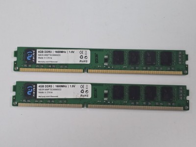 Kit memorie RAM desktop Nelbo 8GB (2 x 4GB) DDR3 1600 Mhz - poze reale foto