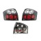 Set stopuri Spate Audi A4 (B6), 11.2000-11.2004, Sedan, partea Stanga+Dreapta, negru, transparent; tuning; Omologare: ECE, Taiwan