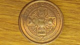 Isle of / Insula Man -moneda de colectie exotica- 2 pence 1991 bronz - superba !