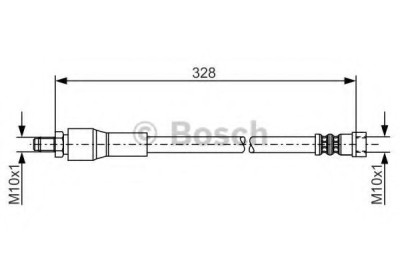 Conducta / cablu frana MERCEDES VITO bus (W639) (2003 - 2016) BOSCH 1 987 481 001 foto