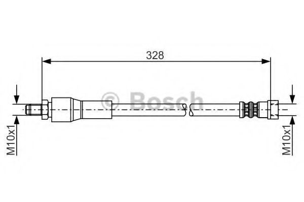 Conducta / cablu frana MERCEDES VITO bus (W639) (2003 - 2016) BOSCH 1 987 481 001