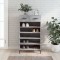 vidaXL Pantofar, gri beton, 60x35x105 cm, lemn compozit