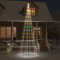 vidaXL Brad de Crăciun pe catarg, 732 LED-uri, multicolor, 500 cm 343529