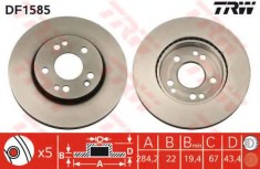 Disc frana MERCEDES E-CLASS Combi (S124) (1993 - 1996) TRW DF1585