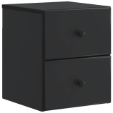 vidaXL Dulap de noapte suspendat cu sertar Negru 34,5 x 33 x 40 cm 899147