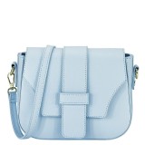 Cumpara ieftin Geanta Sofiline albastru deschis din piele naturala, de mana si umar, casual/elegant, 17x21x7 cm
