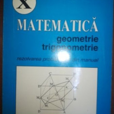 Matematica geometrie trigonometrie rezolvarea problemelor din manual clasa X