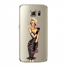 Husa din silicon pentru Samsung S6 Romantic Diva , transparent foto