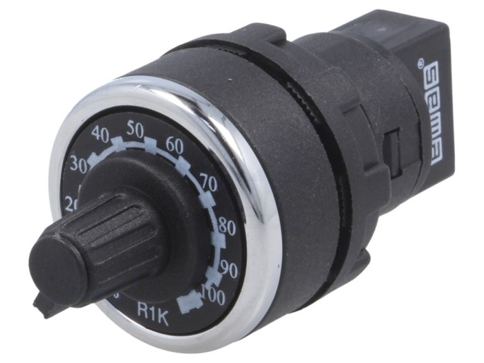 Potentiometru 22mm IP65 1k&Omega;