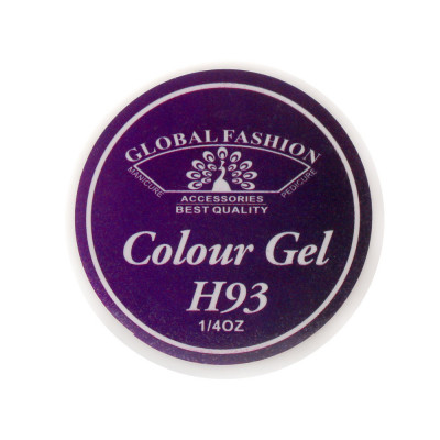 Gel color unghii, vopsea de arta, seria Noble Purple, Global Fashion, 5gr, H93 foto