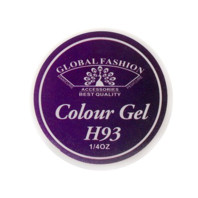 Gel color unghii, vopsea de arta, seria Noble Purple, Global Fashion, 5gr, H93 foto