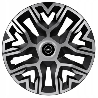 Set 4 Capace Roti 16 &amp;quot; Best Gri-Negru, Compatibile Cu Opel foto