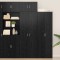 vidaXL Dulap de depozitare Stejar negru 70 x 42.5 x 225 cm