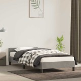 VidaXL Cadru de pat fără saltea, gri deschis, 90x200 cm, catifea
