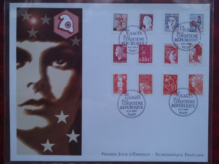 2008-Franta-A V-a Republica-F.D.C.-MNH