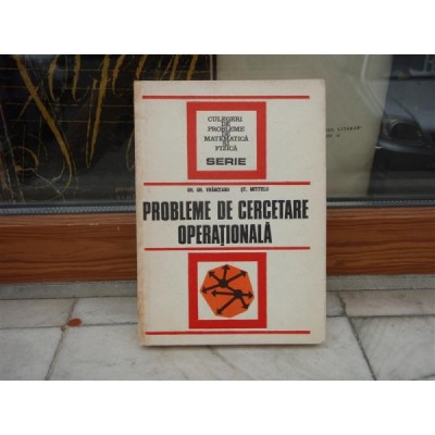 Probleme de cercetare operationala , Gh. Gh. Vranceanu , 1978 foto