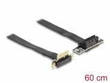 Riser card PCI Express x1 unghi 90 grade 60cm, Delock 88043