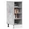 Dulap inferior &quot;Riga&quot;, gri beton, 30x44,5x81,5 cm, PAL