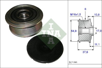 INA 535 0123 10 Sistem roata libera, generator foto
