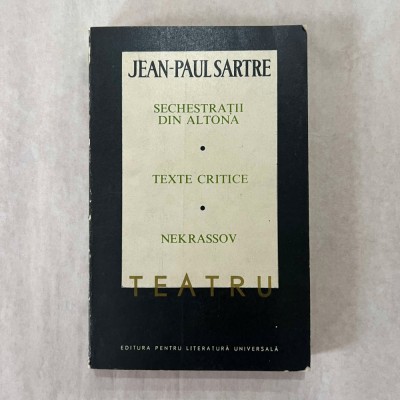 Jean-Paul Sartre - Teatru - Vol. 2 foto
