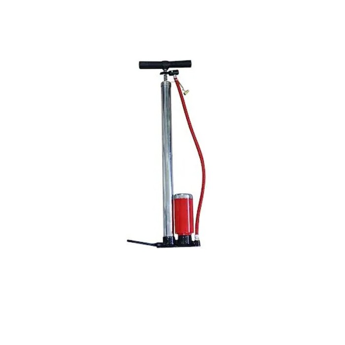 Pompa podea, fier crom, manometru, 57x35cm, bicicleta, ARV-8RR144.2
