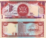 Bancnota Trinidad Tobago 1 Dolar 2006 (2018) UNC, Neutilizata