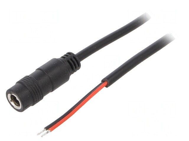 Cablu Alimentare DC 5,5/2,1 cu Mufă Drept Negru 4m