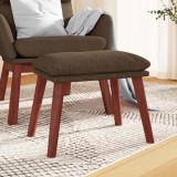 VidaXL Taburet, maro, 45x29,5x35 cm, material textil