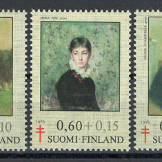 Finlanda 1975 MNH - Prevenirea tuberculozei: picturi, arta, nestampilat