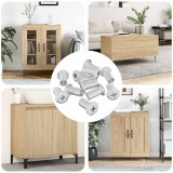 vidaXL Bucșa cu Blocare 12 pcs Nichel M6 x 15 mm Oțel 864554