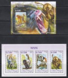 Sao Tome si Principe 2014 - Maimuțe, Colita + Bloc, Cota 14.50 EURO, MNH