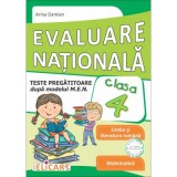 Evaluare nationala clasa a 4-a. Teste pregatitoare dupa model MEN. Limba romana. Matematica - Arina Damian