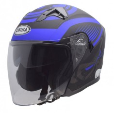 Casca moto semi-integrala Jk528, culoare albastru/negru mat, marime XL Cod Produs: MX_NEW AJ0086