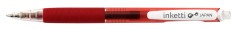 Pix Cu Gel Penac Inketti, Rubber Grip, 0.5mm, Corp Rosu Transparent - Scriere Rosie foto