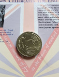 Marea Britanie 2 lire pounds 1995 End of The Second World War, Europa