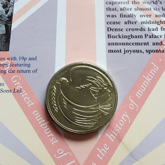 Marea Britanie 2 lire pounds 1995 End of The Second World War