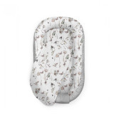 Babysteps - Suport de dormit Babynest Premium Bumbac si Catifea Nature Soft Grey by . 70x35 cm