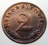 2.894 GERMANIA 2 REICHSPFENNIG 1939 D XF, Europa, Bronz