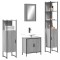 vidaXL Set mobilier de baie, 4 piese, gri sonoma, lemn prelucrat 3214833