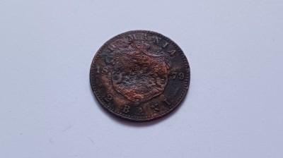 Romania -2 BANI 1879 foto