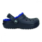 Saboti Crocs Classic Lined Kids Bleumarin - Navy