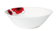 Bol portelan 15 cm, red flowers foto