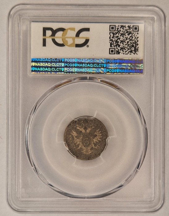 Austria, Austro Ungaria, 3 Kreuzer 1846, PCGS AU58,