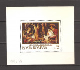 ROMANIA 1970, LP 742 - Scene de vanatoare, colita, MNH, Nestampilat