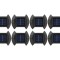 Set 8 lampi LED solare pentru garduri, scari , senzor de lumina, alb cald