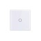 Intrerupator touch RF, panou tactil cu 1 buton iluminat, control telecomanda, alb