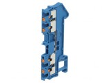 Conector Șine 0,14-1,5mm2 4 Borne Albastru