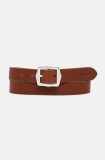 Levi&#039;s curea de piele femei, culoarea maro, D7866-0002